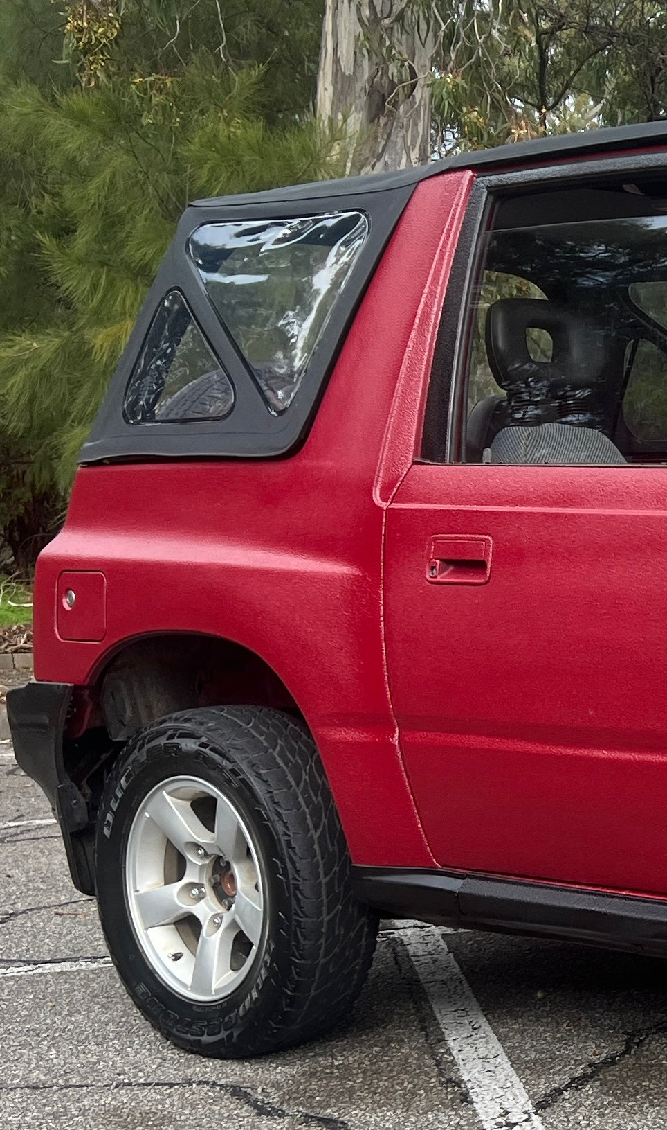 SUZUKI VITARA SOFT TOP BLACK w/ CLEAR WINDOWS OZTOPZ
