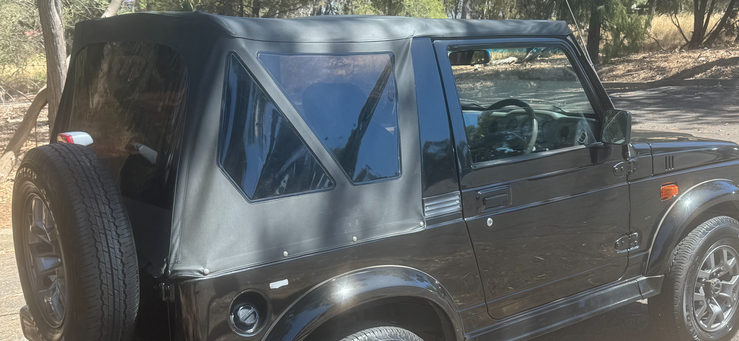 SUZUKI SIERRA SOFT TOP BLACK W/ TINTED WINDOWS 84-98