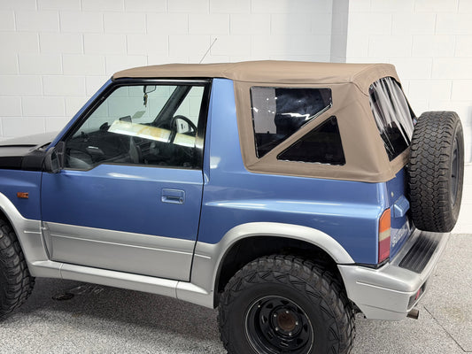 SUZUKI VITARA SOFT TOP MOCHA W/ TINTED WINDOWS 88-98