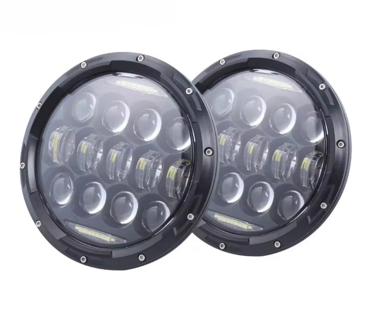 Suzuki Sierra 7" LED Headlights + Reverse Polarity Adapter Plug & Play