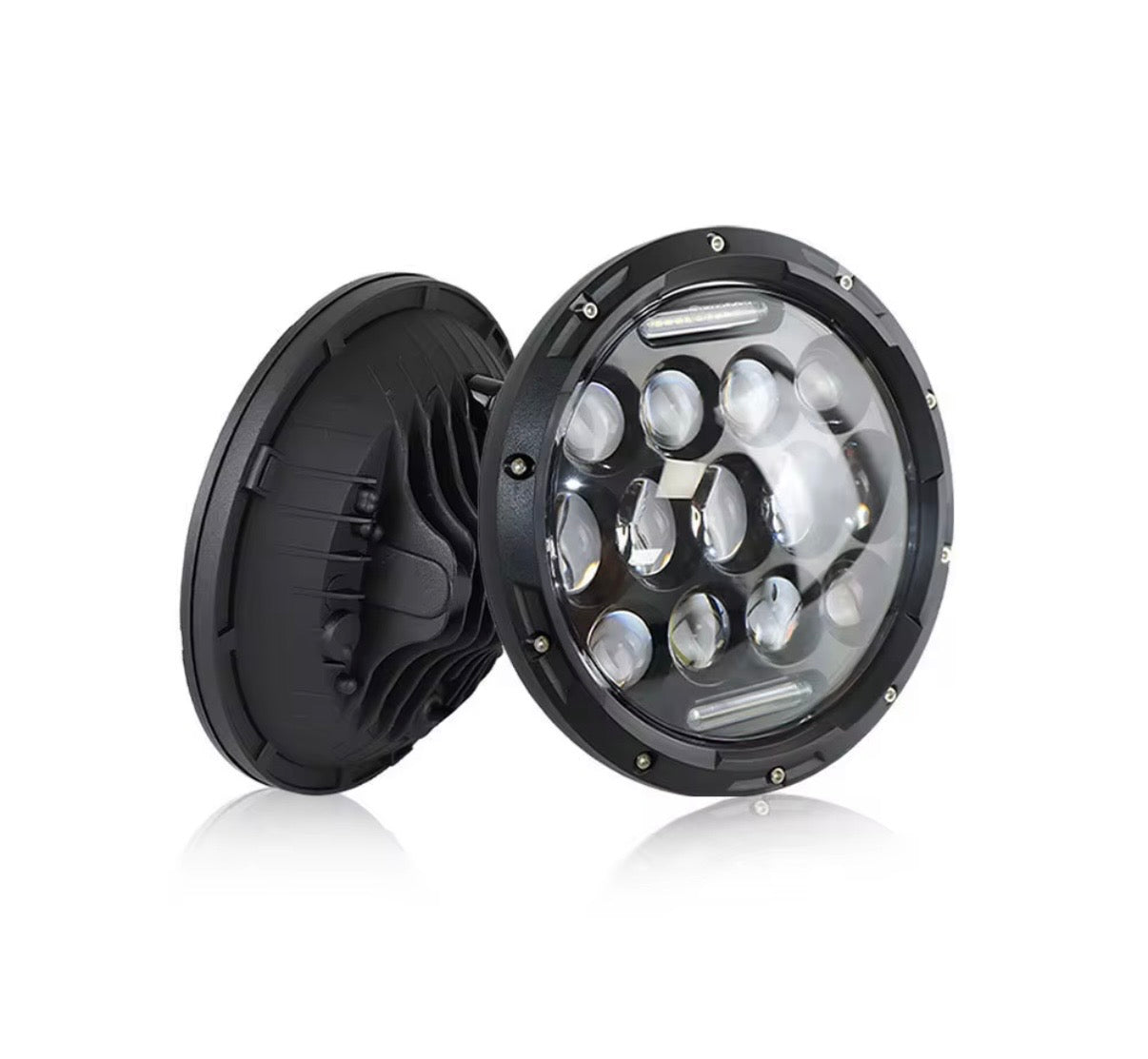 Suzuki Sierra 7" LED Headlights + Reverse Polarity Adapter Plug & Play